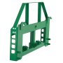VEVOR Skid Steer Pallet Frame, 4000 lbs Rated Load Capacity, 45-inch Pallet Fork Frame Attachments with 2-inch Hitch Receiver & Spear Sleeves, Fit for John Deere Loaders Quick Attach Mount, Frame Only