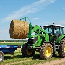 VEVOR Skid Steer Pallet Frame with Hitch Receiver & Spear Sleeves for JD Loaders