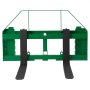 VEVOR Pallet Fork Frame Attachment with 48-inch Skid Steer Forks for JD Tractors