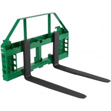 VEVOR Pallet Fork Frame Attachment with 48-inch Skid Steer Forks for JD Tractors