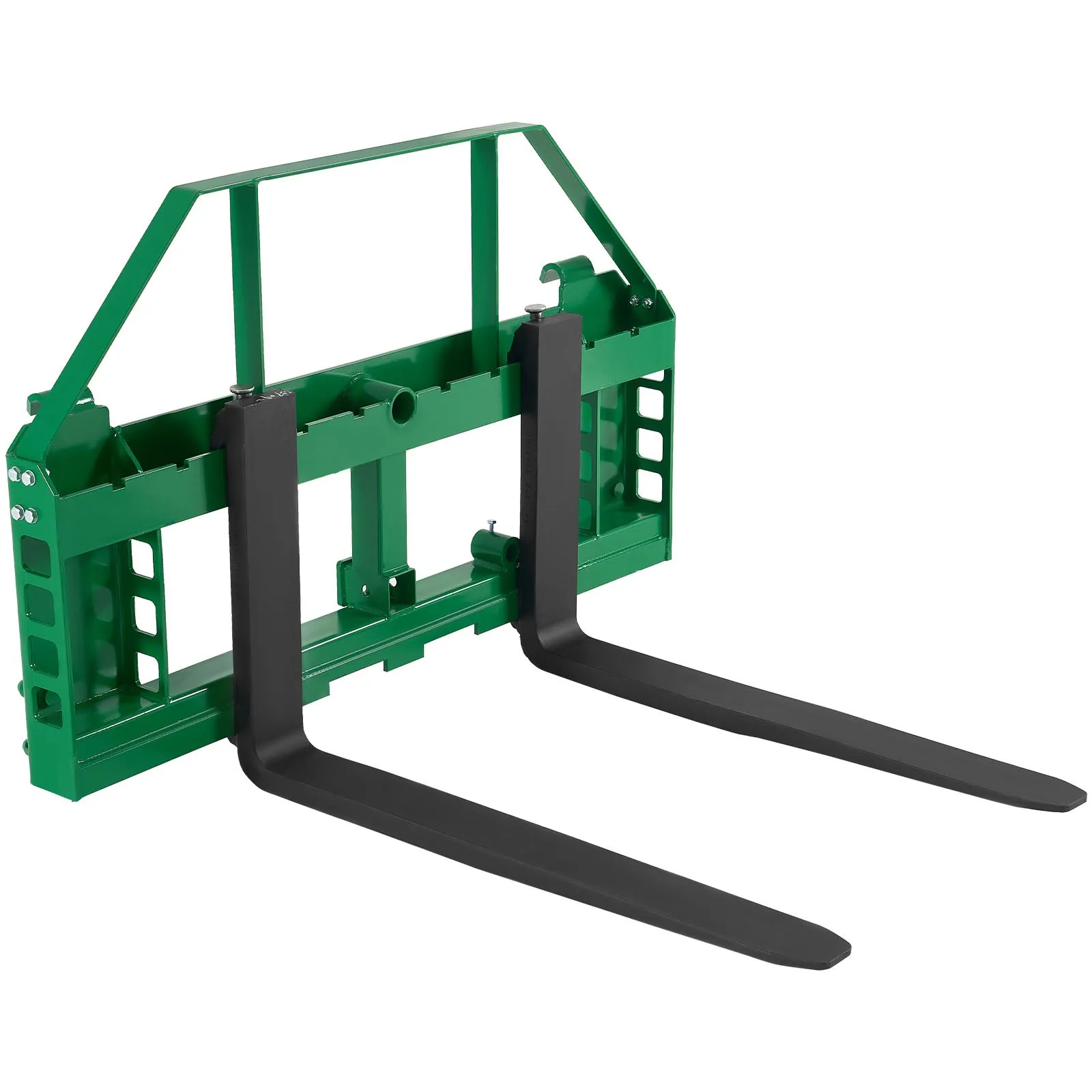 VEVOR Pallet Fork Frame Attachment with 48-inch Skid Steer Forks for JD Tractors