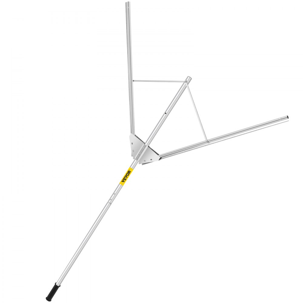 VEVOR Aquatic Weed Cutter, 30"-53" Adjustable Cutting Path Water Grass Cutter, Stainless Steel Blades Lake Weed Cutter, Weed Rake w/ 33 ft. Rope, Aluminum Alloy Handle, for Beach, Pond & Lake