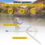 VEVOR Aquatic Weed Cutter, 30"-53" Adjustable Cutting Path Water Grass Cutter, Stainless Steel Blades Lake Weed Cutter, Weed Rake w/ 33 ft. Rope, Aluminum Alloy Handle, for Beach, Pond & Lake