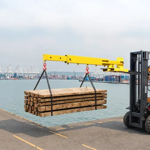 thumbnail image 2 of 6000LB Adjustable Forklift Mobile Crane Jib Boom With 2 Hooks – 3 Ton Capacity 2 of 5