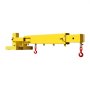 VEVOR Forklift Jib Boom Crane, 6000lbs Capacity, Manual Telescoping Boom Extends Up to 56.1 inches, Forklift Mobile Crane with 2 Hooks, Adjustable Forklift Crane Attachment for Warehouse, Factories