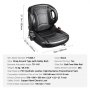 VEVOR Universal Forklift Seat,Tractor Seat with Adjustable Angle Back, Micro Switch and Seatbelt,Wrap-around Forklift Seat for Tractor Loader Excavator