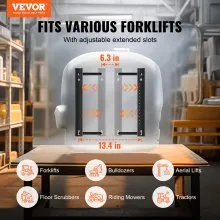 VEVOR Universal Forklift Seat,Tractor Seat with Adjustable Angle Back, Micro Switch and Seatbelt,Wrap-around Forklift Seat for Tractor Loader Excavator
