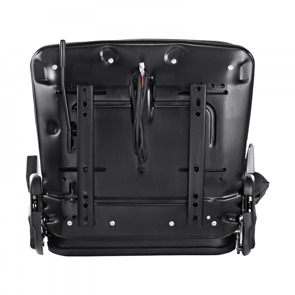 VEVOR Universal Forklift Seat, Fold Down Tractor Seat with Adjustable Angle Back, Micro Switch and Retractable Seatbelt, 16-34 cm Slot Forklift Seat for Tractor Loader Excavator