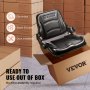 VEVOR Universal Forklift Seat, Fold Down Tractor Seat with Adjustable Angle Back, Micro Switch and Retractable Seatbelt, 6.3-13.4 inch Slot Forklift Seat for Tractor Loader Excavator