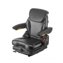 VEVOR Forklift Seat Fold Down Tractor Suspension Seat Adjustable Back & Headrest