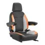 VEVOR Universal Forklift Seat, Tractor Seat with Adjustable Back, Armrest, Headrest & Safety Belt, Secure Tractor Seat with Micro Switch, Ergonomic Lawnmower Seat for Skid Loader Bulldozer
