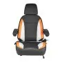 VEVOR Universal Forklift Seat, Tractor Seat with Adjustable Back, Armrest, Headrest & Safety Belt, Secure Tractor Seat with Micro Switch, Ergonomic Lawnmower Seat for Skid Loader Bulldozer