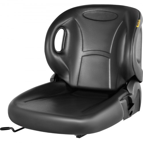 VEVOR Universal Forklift Seat Black PVC Tractor Seat, 6"/150MM Adjustable Mower Seat Including Seat Switch and Back Seat Organizer for Documents, Skid Steer Seat Fit Forklift, Tractor, Skid Loader