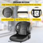 VEVOR Universal Forklift Seat Black PVC Tractor Seat, 6"/150MM Adjustable Mower Seat Including Seat Switch and Back Seat Organizer for Documents, Skid Steer Seat Fit Forklift, Tractor, Skid Loader