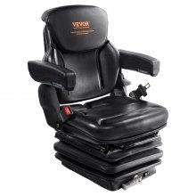 VEVOR Universal Forklift Seat Adjustable Tractor Seat with Seatbelt Armrests
