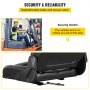 VEVOR Universal Forklift Seat, Black PVC Tractor Seat, 6"/150MM Adjustable Mower Seat, Foldable Seat Including Seat Switch, 18.5" x 20" x 18" Skid Steer Seat, Fit Forklift, Tractor, Skid Loader