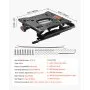 VEVOR Seat Suspension Kit with Seat Slider Track, Universal Air Ride Seat Suspension for Zero Turn Lawn Mower,  6in Front-to-Back Adjustable, Tractor Seat Suspension ‎Kit for Forklift, Bulldozers