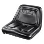 VEVOR Universal Tracor Seat, Lawn Mower Seat with Micro Switch and Drainage Holes, 6.3-13.4 inch Extended Slot Tractor Seat for Tractor Loader Excavator