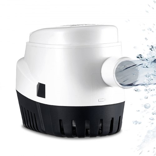 VEVOR Bilge Pump, 1100GPH Automatic Submersible Boat Bilge Water Pump with Float Switch, 29 mm Outlet Diameter, Small Boat Bilge Pump, Marine Electric Bilge Pump for Boats, Ponds, Pools, Basements