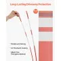 500Pcs Reflective Driveway Markers 1/4" Dia 48 in Snow Stakes Reflectors Orange