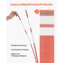 20Pcs Reflective Driveway Markers 5/16" Dia 58 in Snow Stakes Reflectors Orange