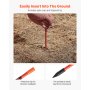 20Pcs Reflective Driveway Markers 5/16" Dia 58 in Snow Stakes Reflectors Orange