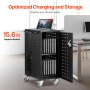 Charging Cart Mobile Locking Charging Cart 16 Devices for Laptop & Tablet