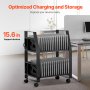 Charging Cart Mobile Open Charging Cart 32 Devices for Laptop and Tablet