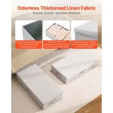 Under Bed Storage 48L Foldable Underbed Box for Household Organization 2 Pack