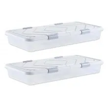 Under Bed Storage with Wheels 39.8x20.1x5.9 Inch Rolling Storage Bags 2 Pack
