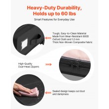 Under Bed Storage with Wheels 30.3 x 18.5 x 6.8 Inch Rolling Storage Bags 2 Pack
