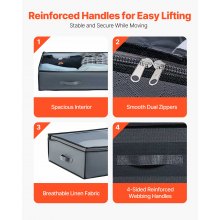 Under Bed Storage 90L Stackable Shoes Organization Box with Clear Lid 6 Pack