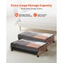 Under Bed Storage with Wheels 25.6x18.1x7.1 Inch Rolling Storage Bags 2 Pack