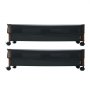 VEVOR Under Bed Storage with Wheels, 650 x 460 x 180 mm Underbed Containers, Underbed Shoes Organizer with Lockable Wheels, Rolling Under the Bed Storage Bins for Clothes, Shoes, Blankets, 2 Pack