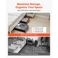 Under Bed Storage with Wheels 25.6x18.1x7.1 Inch Rolling Storage Bags 2 Pack