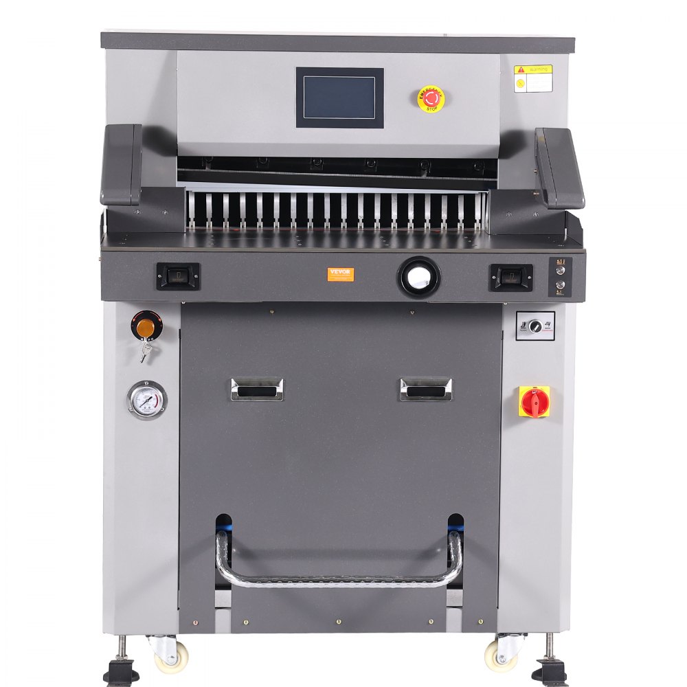 VEVOR Electric Hydraulic Paper Cutter 660.4 mm Cutting Width 80 mm Thickness 177.8 mm Screen