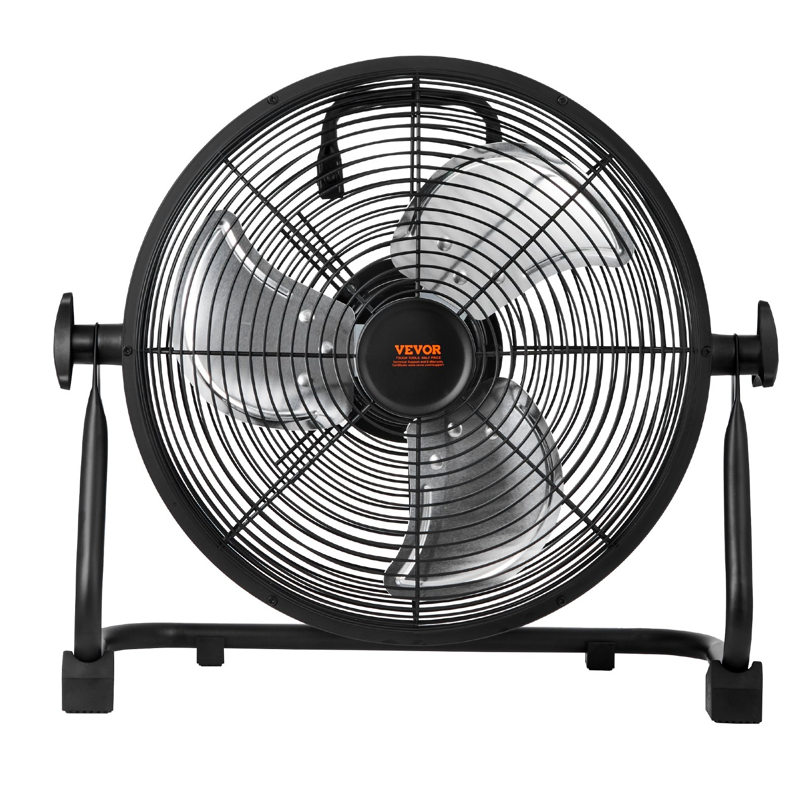 VEVOR Cordless Fan 12 in, Portable Quiet Personal Fan for Home or Office, 360 Degree Manual Pivoting Head, Stepless Speed Regulation High Velocity Cordless Fan, Heavy Duty Metal Industrial Floor Fans
