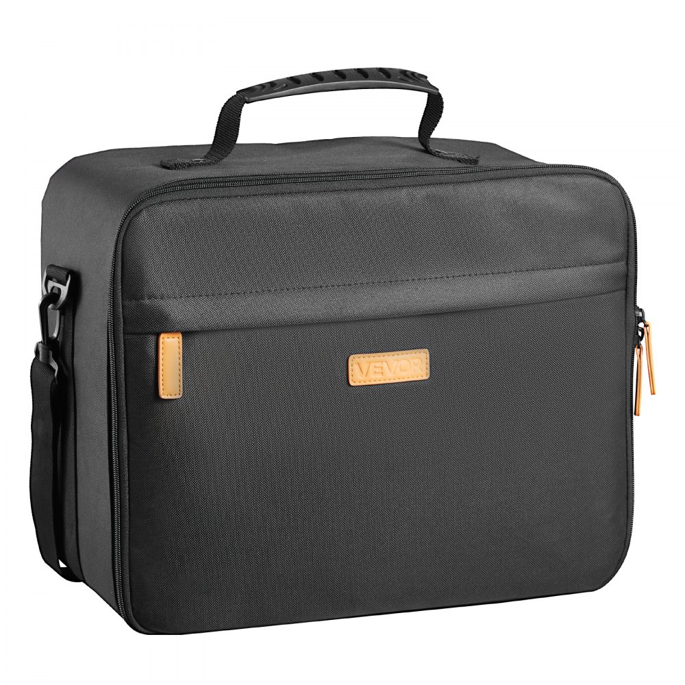 VEVOR Miniature Storage Carrying Figure Bag, Fits for 1:500-1:750 Scale Models, Miniature Transport Bag with Adjustable Shoulder Strap, 3 Foam Layers for Large Storage Capacity (Minis Not Included)