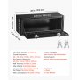 VEVOR Underbody Truck Tool Box, 1219 x 457 x 457 mm Heavy Duty Steel Trailer Storage Box with Lock & Keys, Waterproof Trailer Storage Organizer Under Body Chest with T-Handle for Truck Van SUV, Black