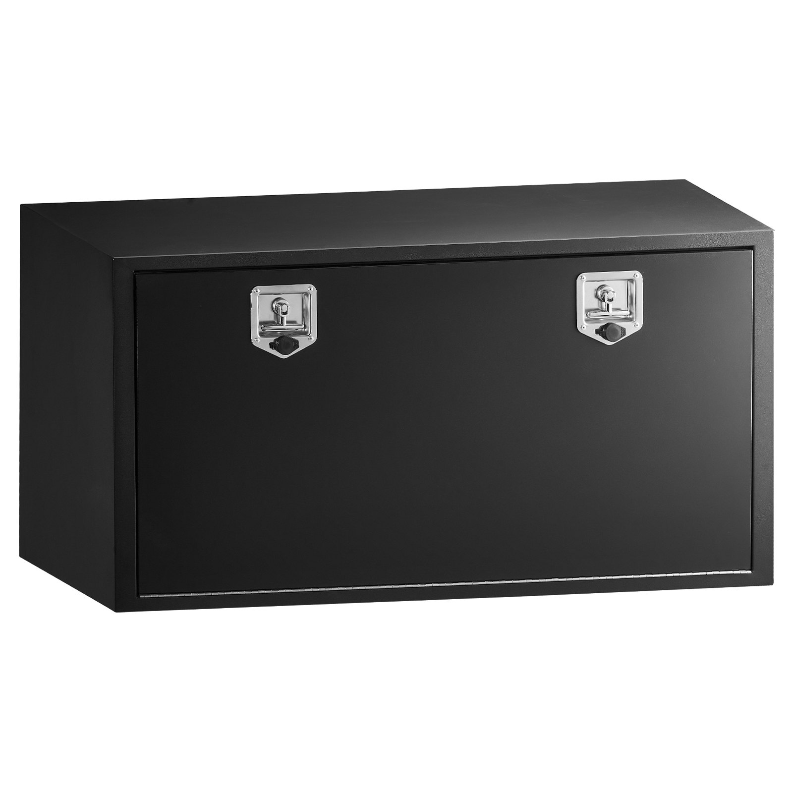 VEVOR Underbody Truck Tool Box, 1219 x 609 x 609 mm Heavy Duty Steel Trailer Storage Box with Lock & Keys, Waterproof Trailer Storage Organizer Under Body Chest with T-Handle for Truck Van SUV, Black