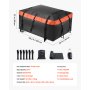 VEVOR Car Rooftop Cargo Carrier Bag, 23 Cubic Feet Roof Cargo Carrier, Heavy Duty 840D PVC 100% Waterproof Car Roof Luggage Bag for All Vehicle with/without Rack- with Lock, Anti-Slip Mat, 6 Door Hook