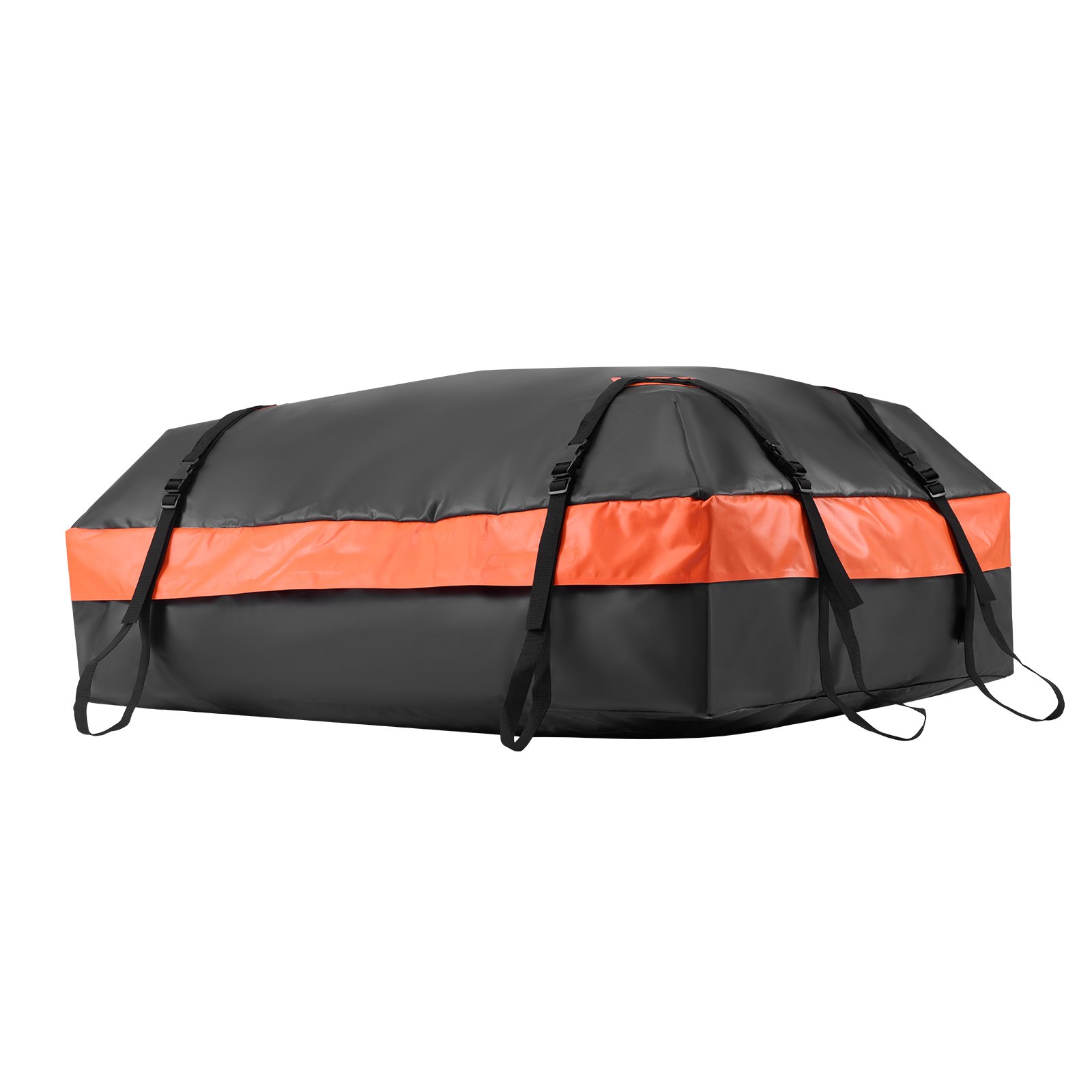 VEVOR Car Rooftop Cargo Carrier Bag, 15 Cubic Feet Car Roof Cargo Carrier, 100% Waterproof Heavy Duty 840D PVC Roof Luggage Bag for All Vehicle with/without Rack- with Lock, Non-Slip Mat, 4 Door Hooks