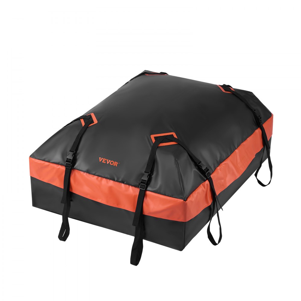 VEVOR Car Rooftop Cargo Carrier Bag, 21 Cubic Feet Car Roof Cargo Carrier, 100% Waterproof Heavy Duty 840D PVC Roof Luggage Bag for All Vehicle with/without Rack- with Lock, Non-Slip Mat, 6 Door Hooks
