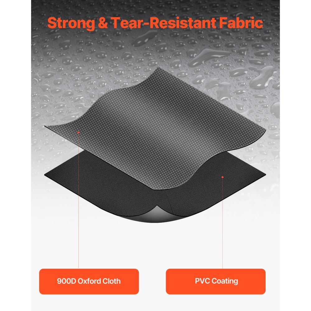 VEVOR Car Rooftop Cargo Carrier Bag, 21 Cubic Feet Cargo Carrier for Car Roof, 100% Waterproof 900D Oxford Cloth Roof Luggage Bag for All Vehicle with/without Rack- with Lock, Non-Slip Mat, Door Hooks