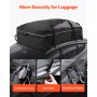 Car Rooftop Cargo Carrier Bag 21 Cubic Feet Roof Cargo Carrier 900D Oxford Cloth