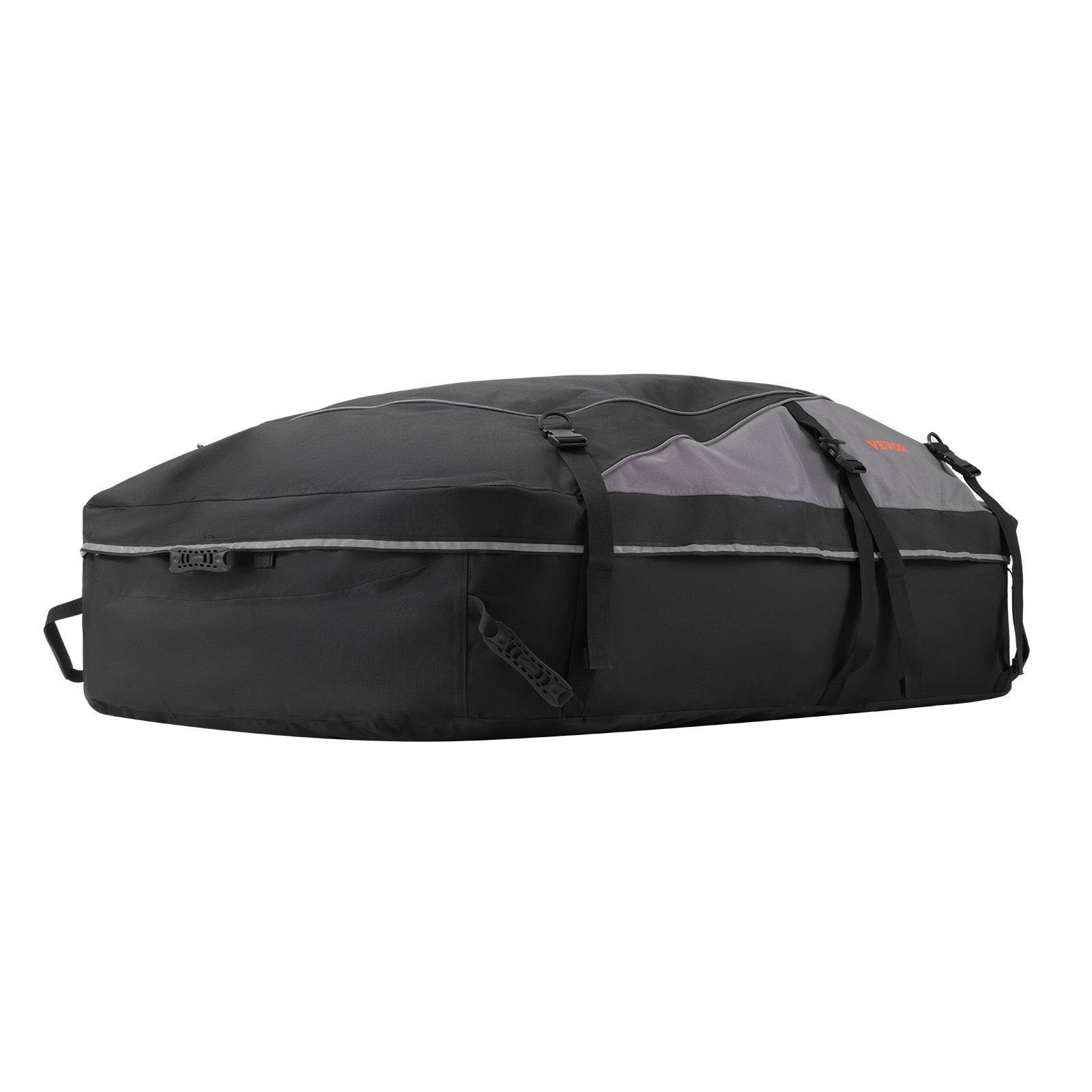 VEVOR Car Rooftop Cargo Carrier Bag, 21 Cubic Feet Cargo Carrier for Car Roof, 100% Waterproof 900D Oxford Cloth Roof Luggage Bag for All Vehicle with/without Rack- with Lock, Non-Slip Mat, Door Hooks
