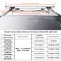 VEVOR roof rack cross bars with adjustable mounting feet and secure installation for vehicles up to 45.6&quot;.