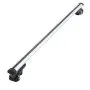 silver VEVOR roof rack cross bars for vehicles with black end caps and mounting brackets, angled view.