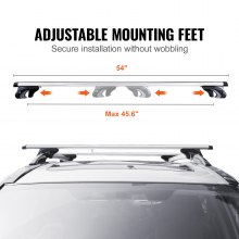 VEVOR Universal Roof Rack Crossbar for Vehicle with Side Rail Aluminum with Lock