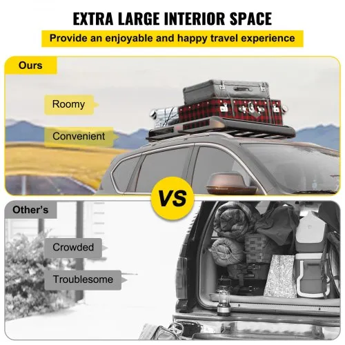 VEVOR Universal x Inch Roof Basket, Basket Roof Rack - Main Image